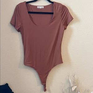 Olive & Oak Mauve Short Sleeve Bodysuit